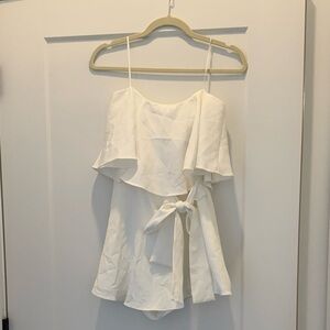 NWT White Ruffle Dress